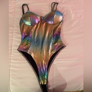 METALLIC BODYSUIT